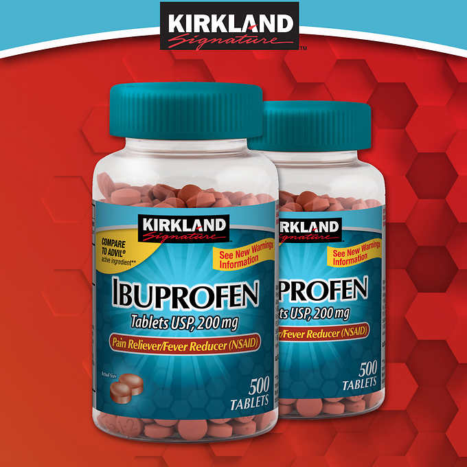 Kirkland Signature Ibuprofen, 200 mg., 1,000 Tablets 柯克蘭布洛芬片 (1000片）